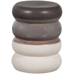 Bulb bijzettafel keramiek grijs melange 44x34ø cm