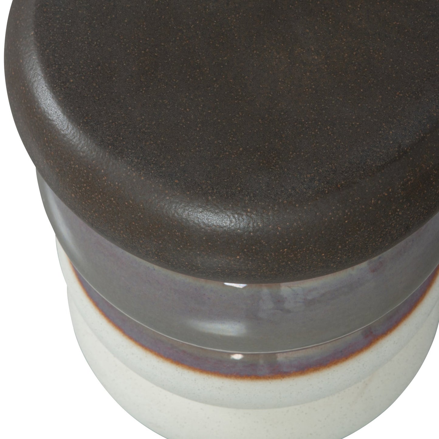 Bulb bijzettafel keramiek grijs melange 44x34ø cm