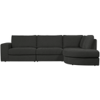 Family hoekbank ronding rechts antraciet