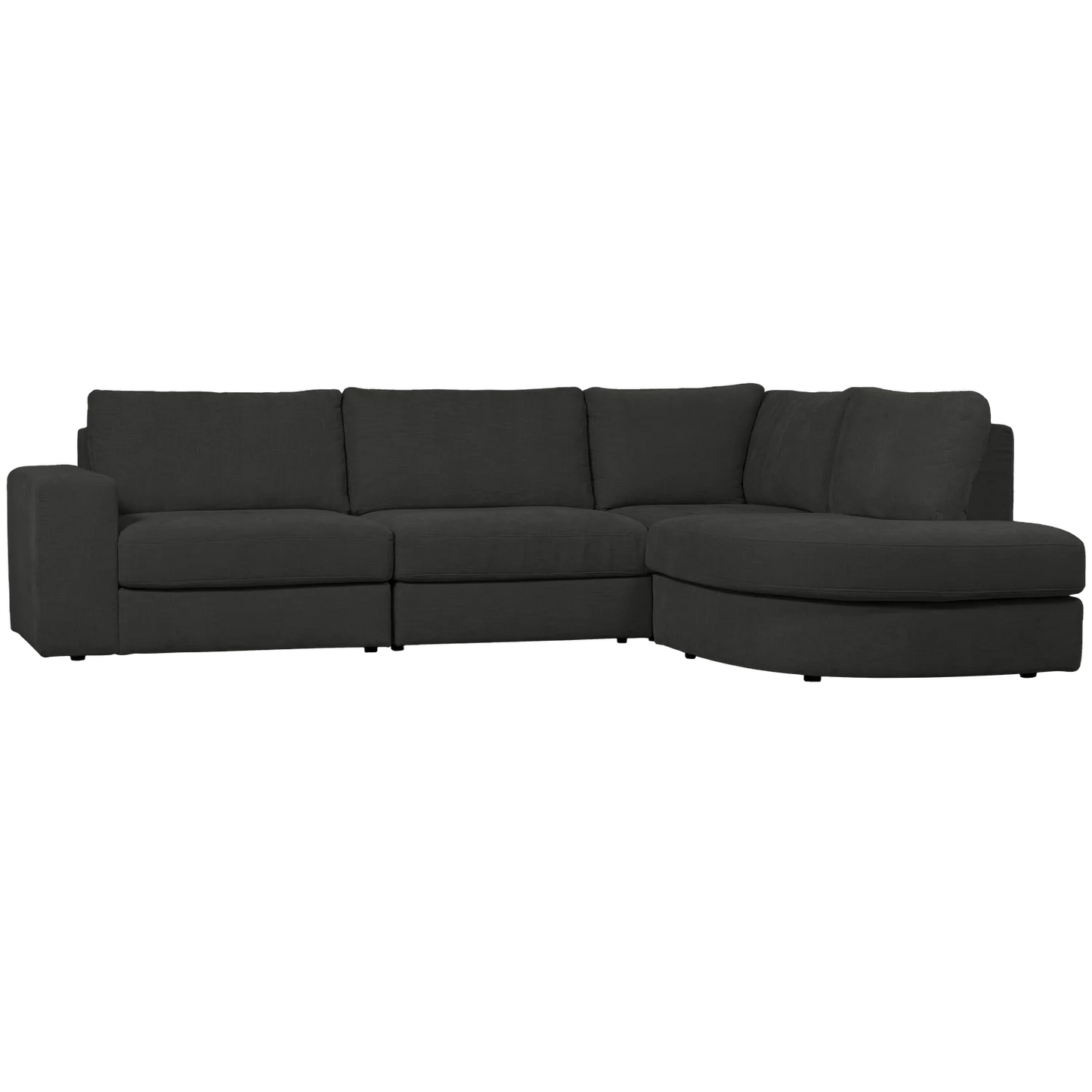 Family hoekbank ronding rechts antraciet