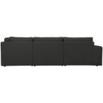 Family hoekbank ronding rechts antraciet