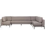 Couple eetbank element 100 cm taupe