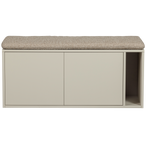 Settle down tv meubel/bankje 108cm dust met zitkussen [fsc]