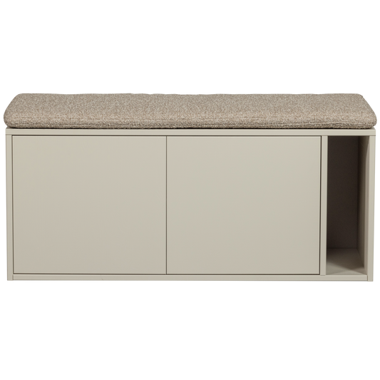 Settle down tv meubel/bankje 108cm dust met zitkussen [fsc]