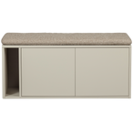 Settle down tv meubel/bankje 108cm dust met zitkussen [fsc]