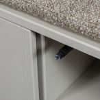 Settle down tv meubel/bankje 108cm dust met zitkussen [fsc]