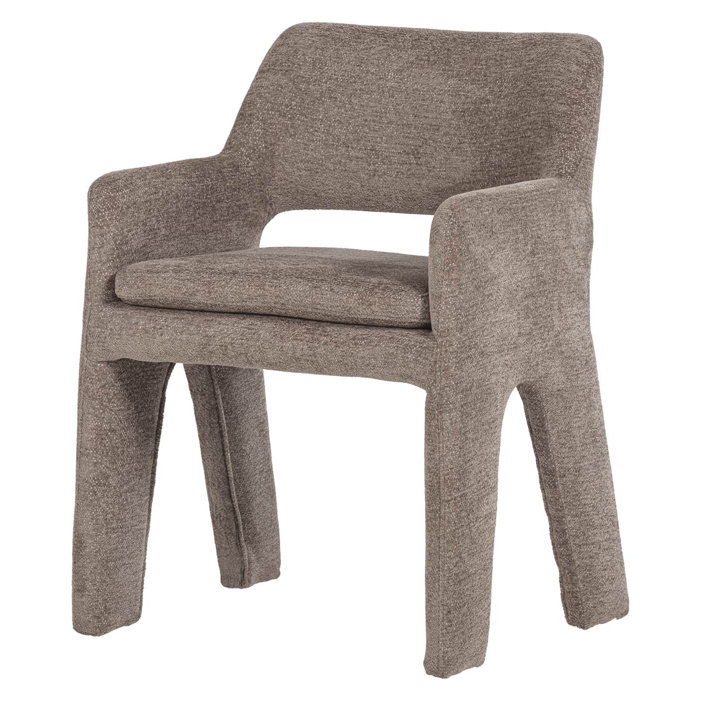 Bigfoot eetkamerstoel chenille taupe [fsc]