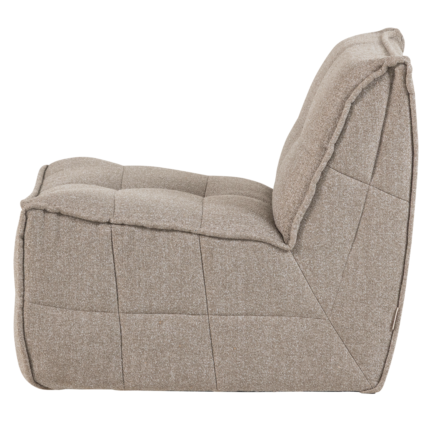 Cluster 1-zits element boucle khaki bruin