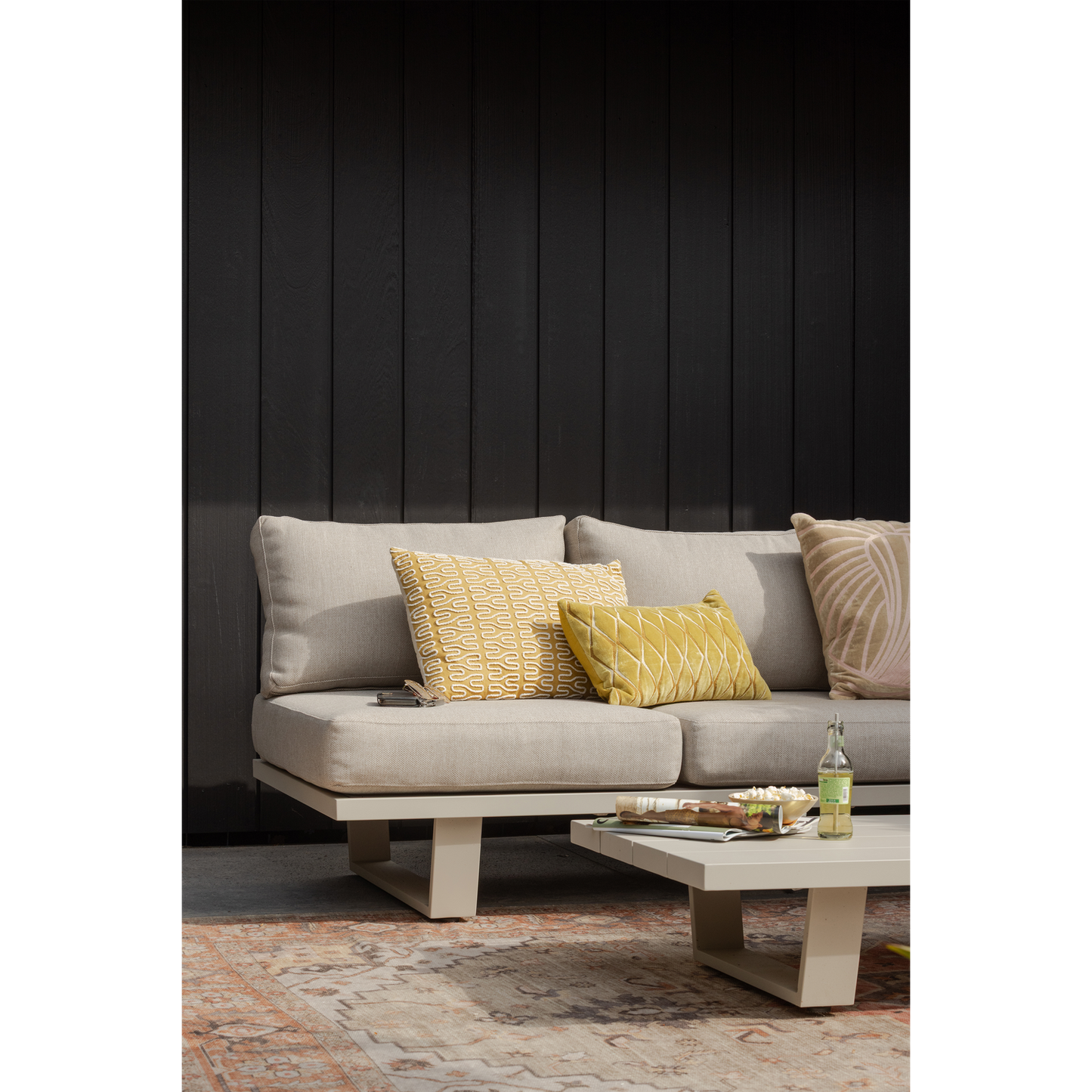 Bear tuin 3-zits bank aluminium zand