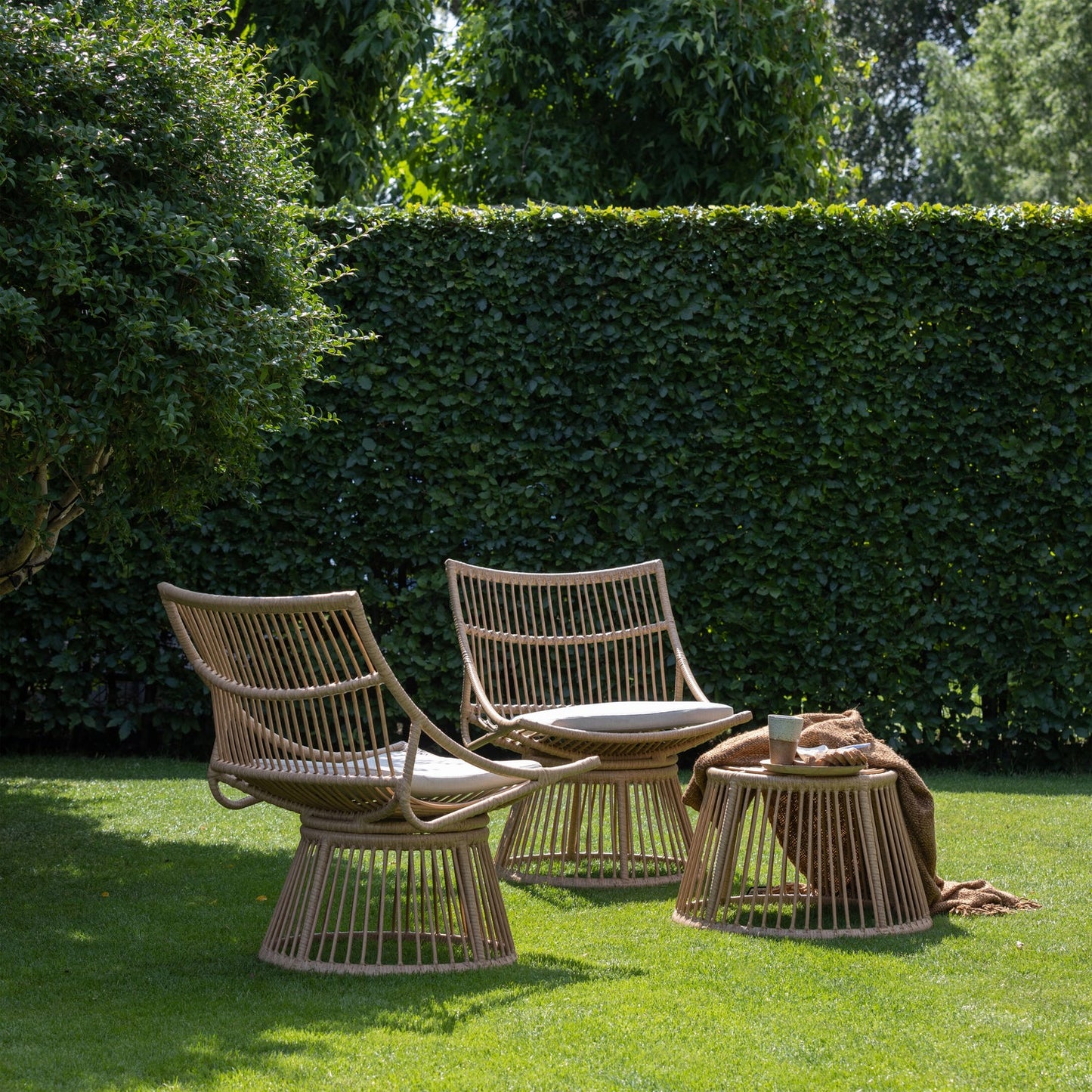 Alatna tuinstoel wicker naturel