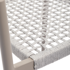 Yellow tuinstoel touw/aluminium lichtgrijs