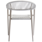 Yellow tuinstoel touw/aluminium lichtgrijs