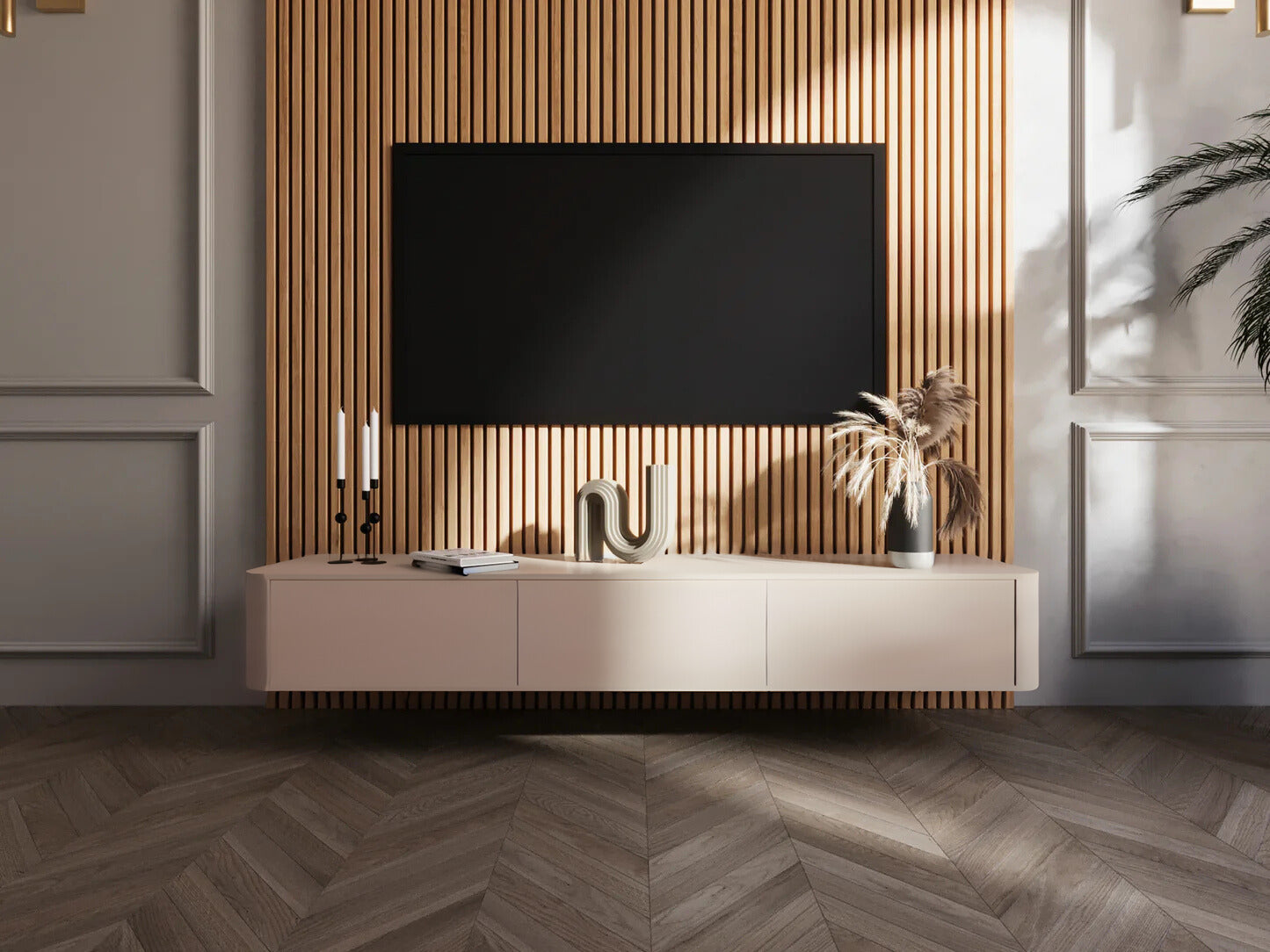 TV meubel - Beige - 180cm