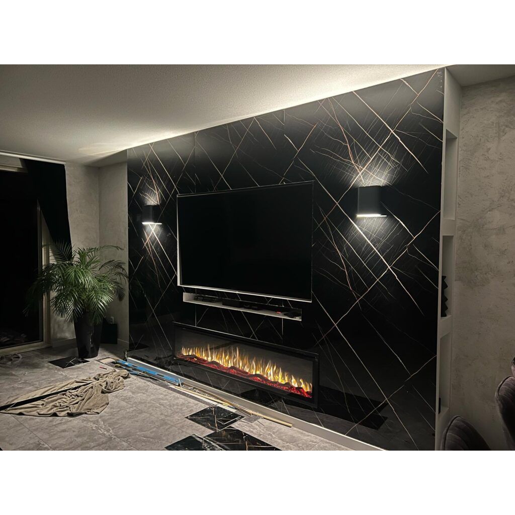 Marmer wandpaneel - Ebony Gold