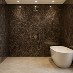 Marmer wandpaneel - Brown Emperador