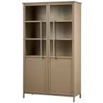 Exhibit vitrinekast metaal khaki