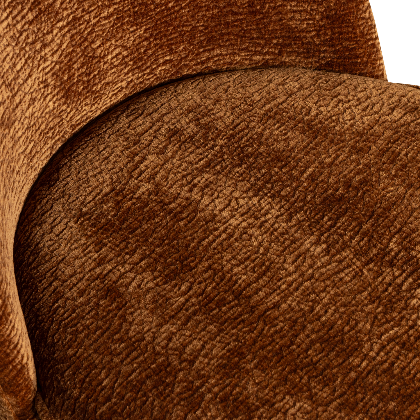 Vogue barstoel 65 cm 3d chenille middenbruin