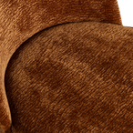Vogue barstoel 65 cm 3d chenille middenbruin
