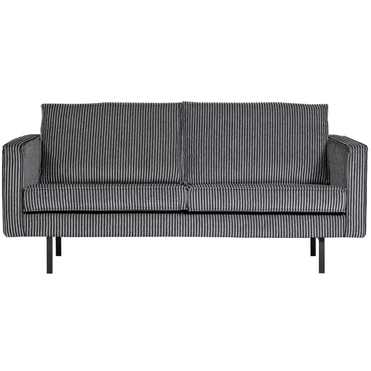 Rodeo bank 2,5-zits streep zwart/grijs