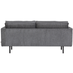 Rodeo bank 2,5-zits streep zwart/grijs