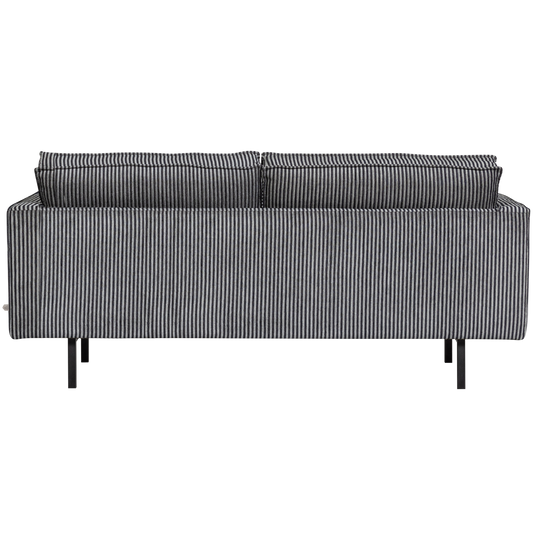 Rodeo bank 2,5-zits streep zwart/grijs