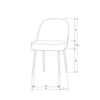 Vogue eetkamerstoel ecoleer zwart