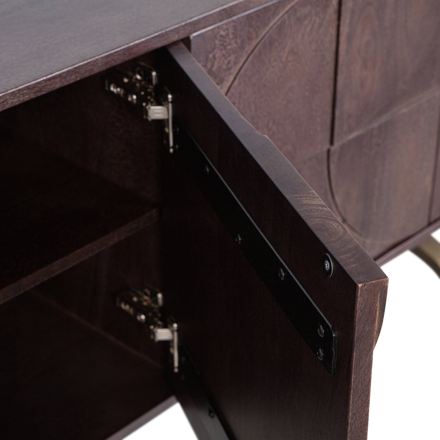 Draw dressoir mangohout walnoot