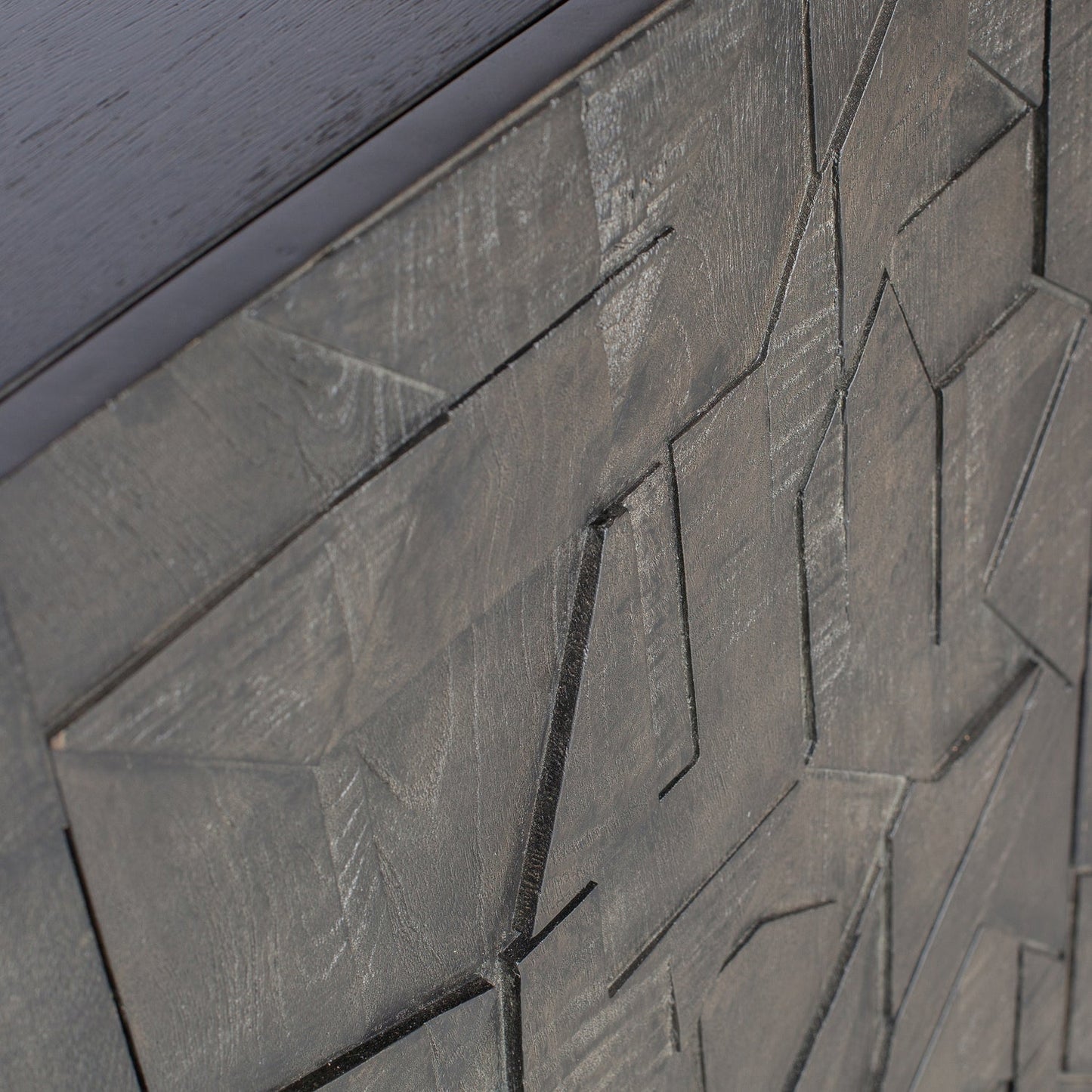 Counter dressoir hout zwart