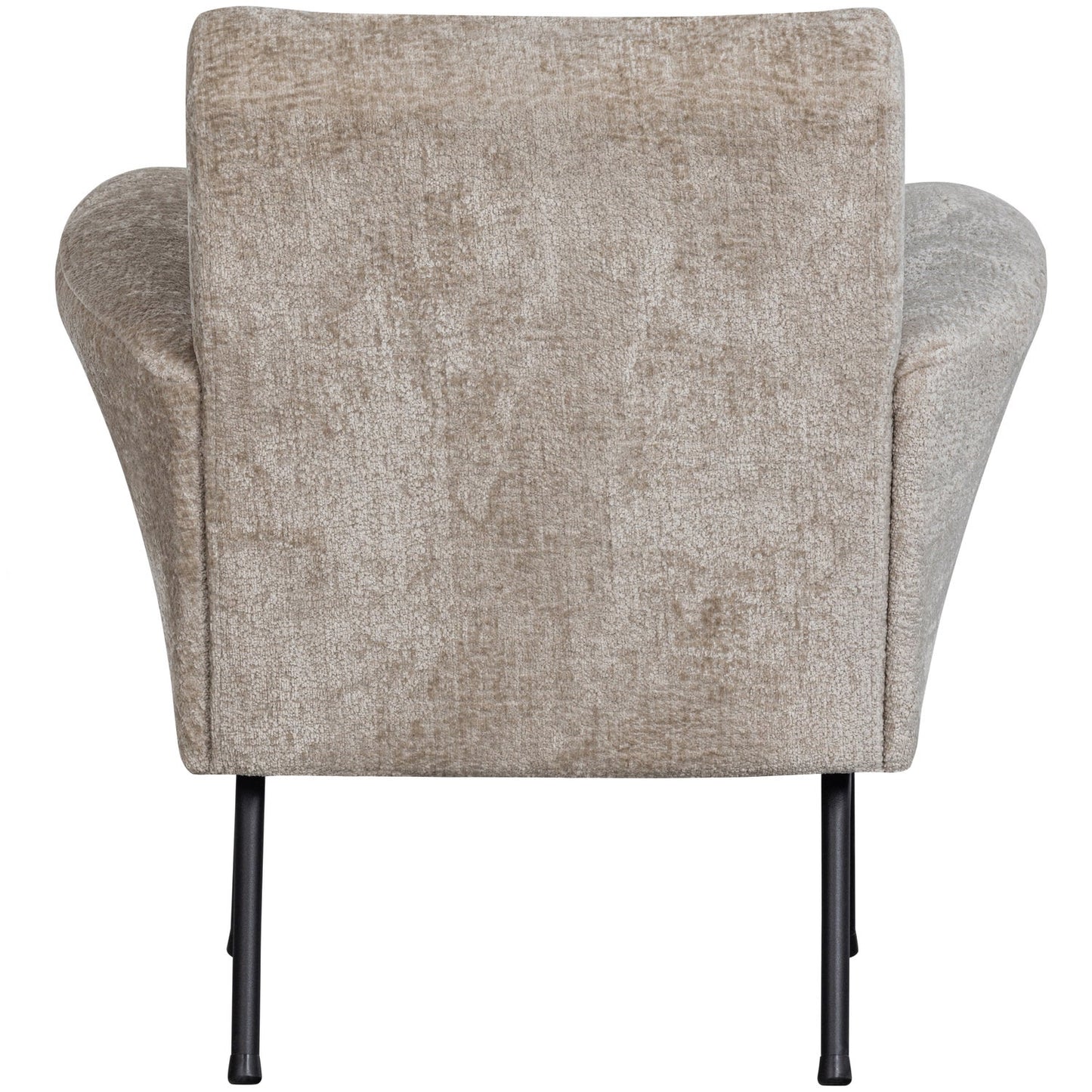 Muse fauteuil grof geweven stof naturel