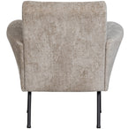 Muse fauteuil grof geweven stof naturel