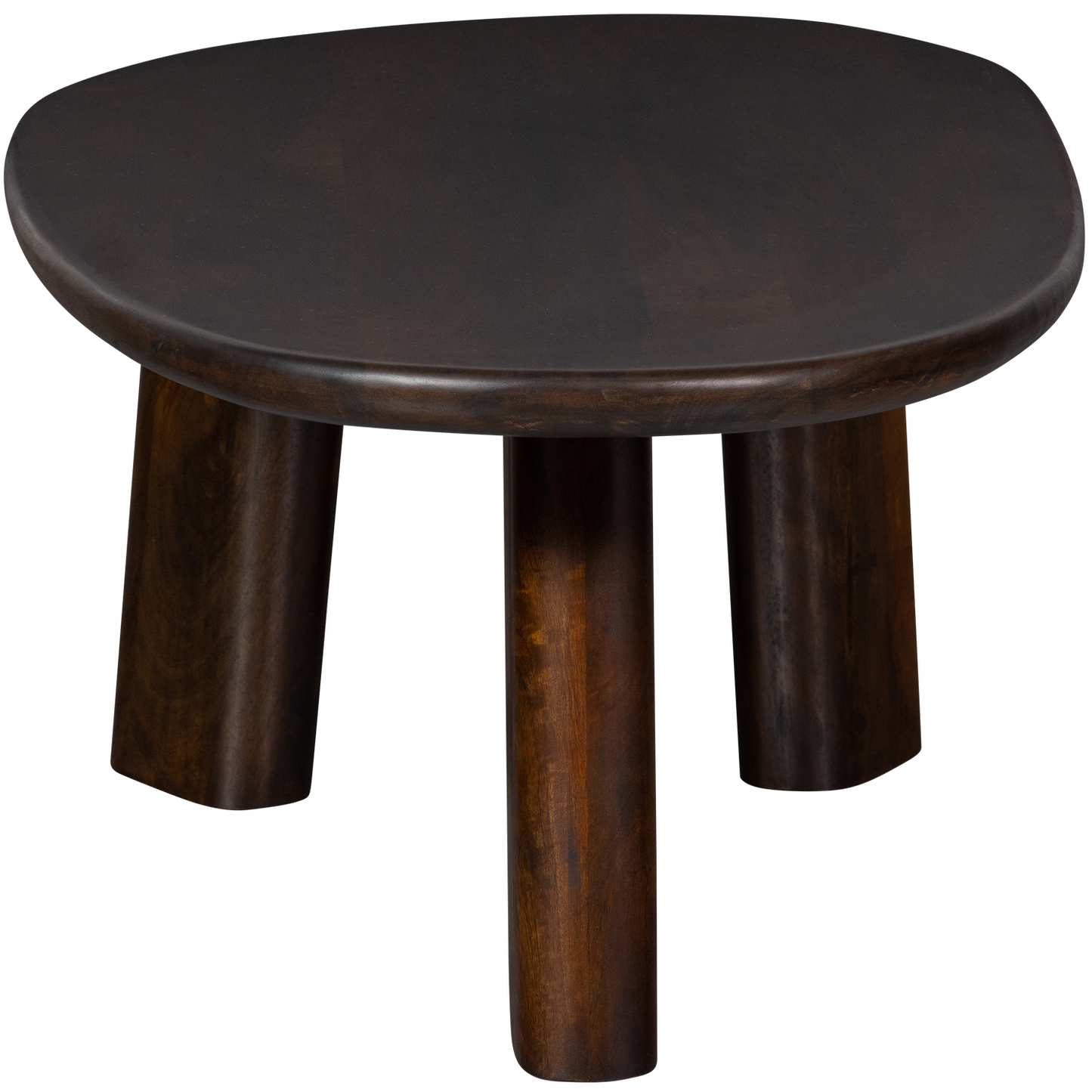 Roundly salontafel mango hout walnoot