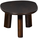 Roundly salontafel mango hout walnoot