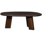 Roundly salontafel mango hout walnoot