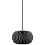 Globe hanglamp papier naturel/zwart