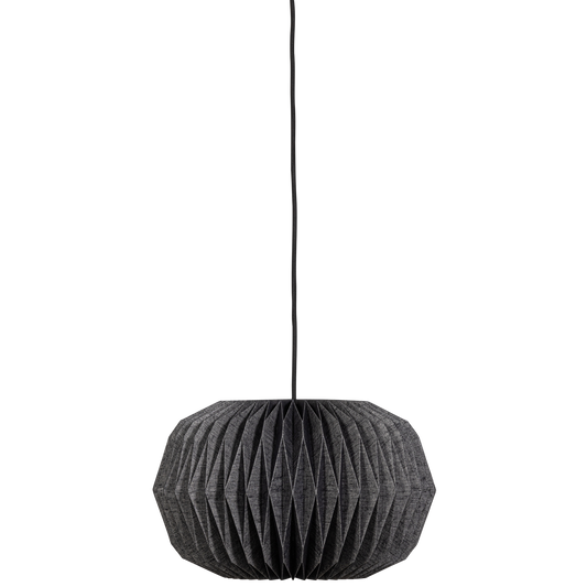 Globe hanglamp papier naturel/zwart