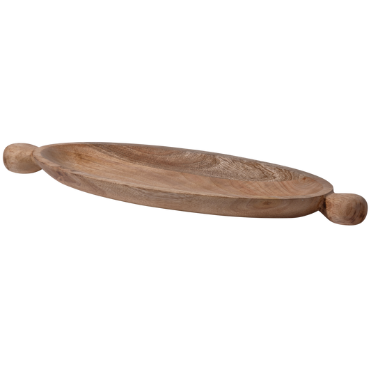 Seemly decoratieschaal ovaal mango hout naturel