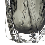 Paragon handgevormde vaas glas antractiet 21x13cm