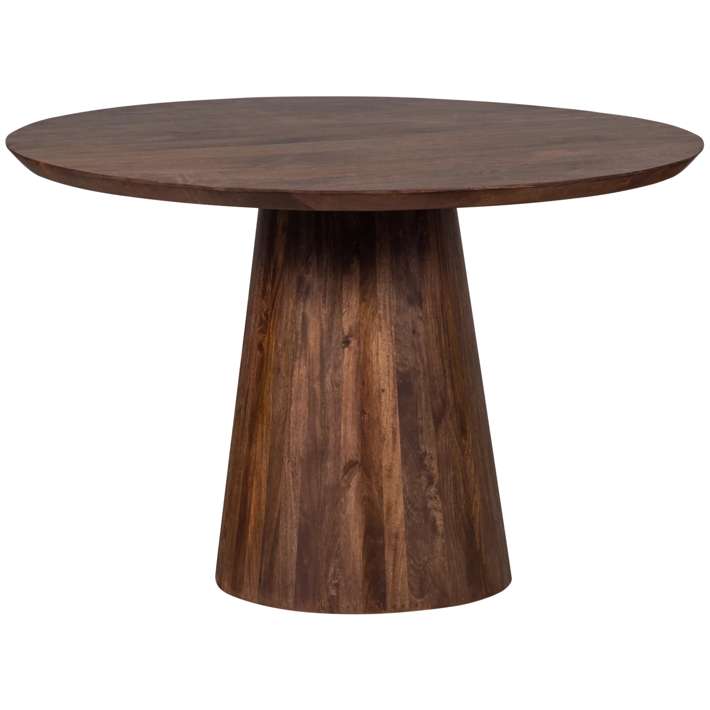 Limit eetkamertafel rond mango hout walnoot ø130 cm