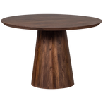 Limit eetkamertafel rond mango hout walnoot ø130 cm