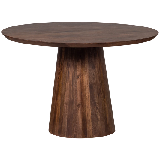 Limit eetkamertafel rond mango hout walnoot ø130 cm