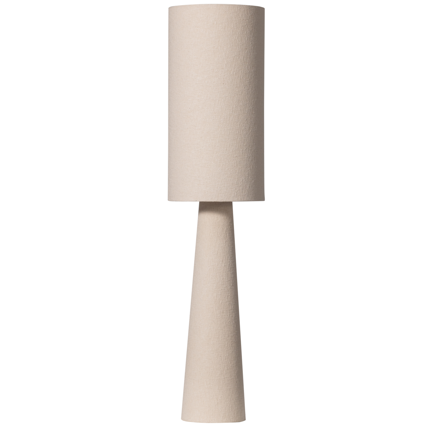 Loft vloerlamp metaal/boucle naturel 130xo30cm