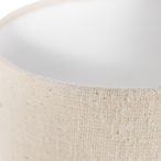 Loft vloerlamp metaal/boucle naturel 130xØ30cm