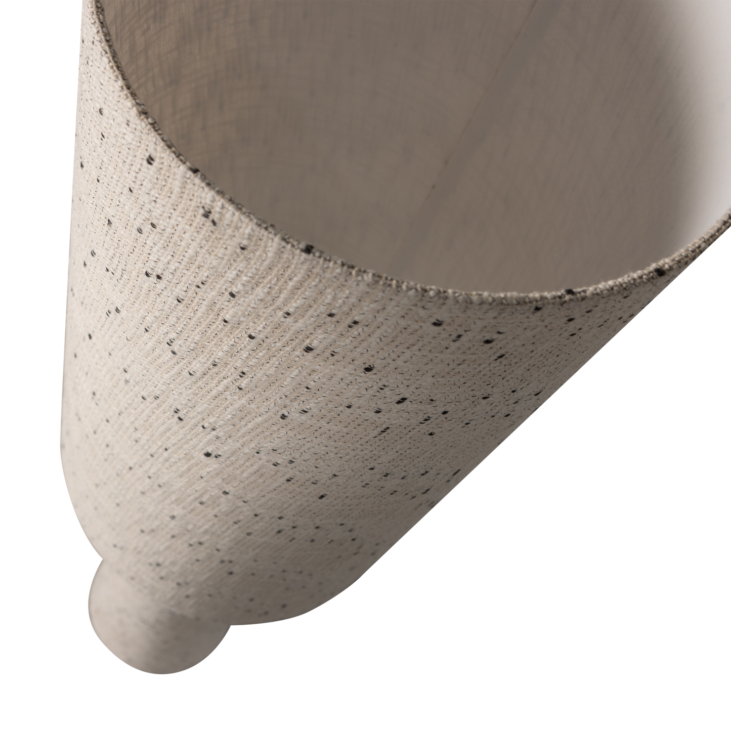 Loft vloerlamp metaal/boucle naturel met stippen 130xo30 cm