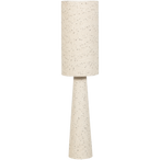 Loft vloerlamp metaal/boucle naturel met stippen 130xo30 cm