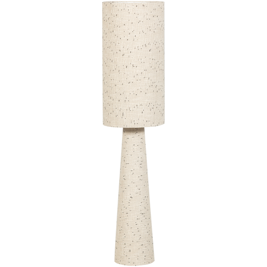 Loft vloerlamp metaal/boucle naturel met stippen 130xo30 cm