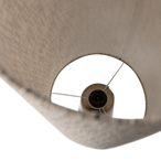 Loft vloerlamp metaal/boucle naturel met stippen 130xo30 cm