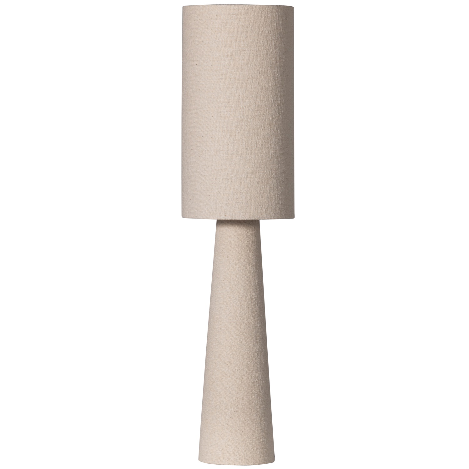 Loft tafellamp metaal/boucle naturel 90xØ22cm