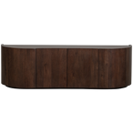 Sense dressoir 4-deurs mangohout walnoot