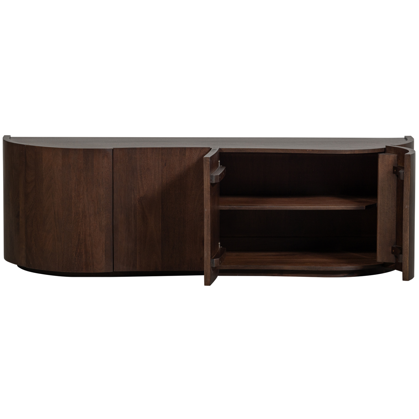 Sense dressoir 4-deurs mangohout walnoot