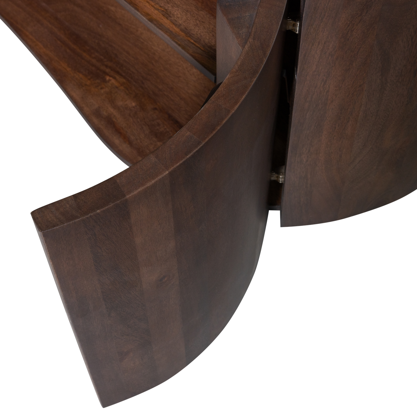 Sense dressoir 4-deurs mangohout walnoot